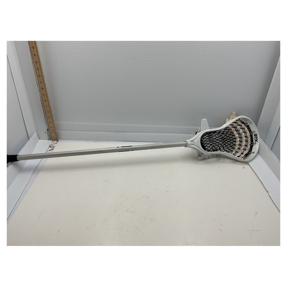 STX Stallion 6000 Lacrosse Stick Complete Attack Midfield White Silver 40"